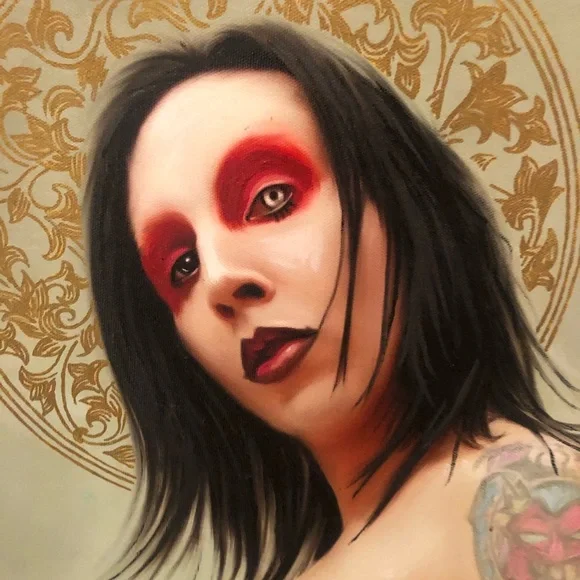 Beautiful, original 20“ x 30“ oil painting on canvas with gold